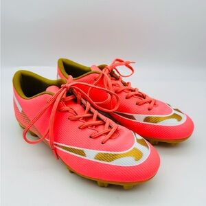 Women's Pink and Gold Soccer Cleats Size 7.5